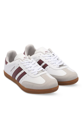 Slazenger PING Men's Sneaker Shoes White - Burgundy - Thumbnail