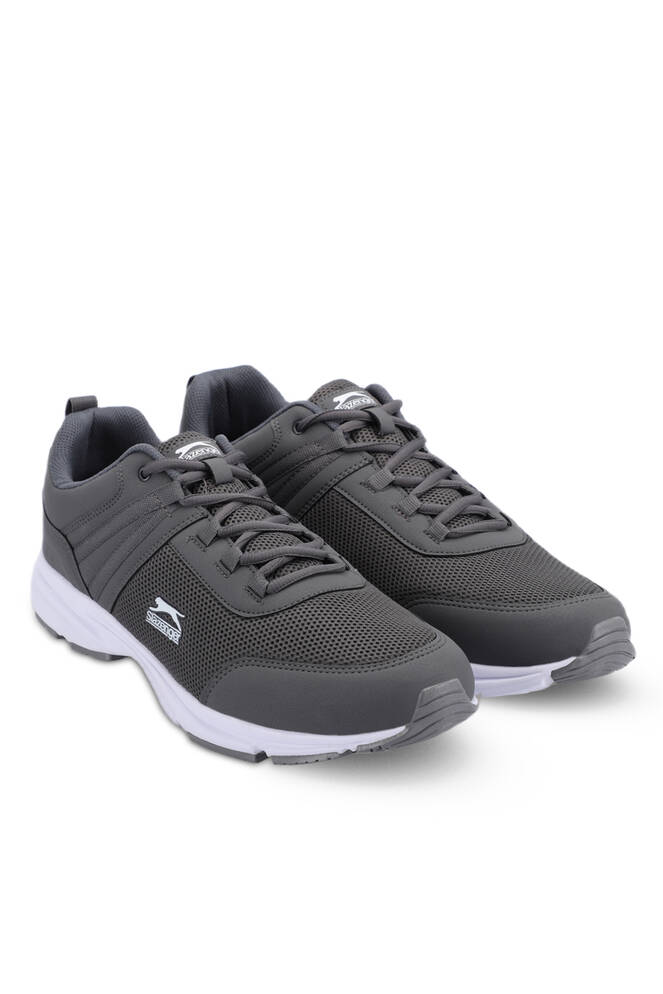 Slazenger PLANE Plus Size Men's Sneaker Shoes Dark Gray - White