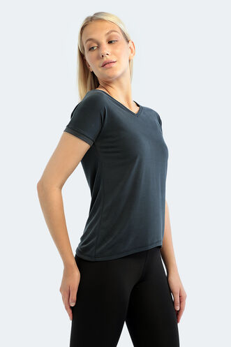 Slazenger PLAY Women's Short Sleeve T-Shirt Black - Thumbnail