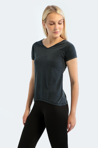 Slazenger PLAY Women's Short Sleeve T-Shirt Black - Thumbnail