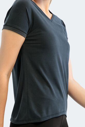 Slazenger PLAY Women's Short Sleeve T-Shirt Black - Thumbnail