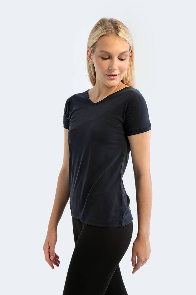 Slazenger PLAY Women's Short Sleeve T-Shirt Navy