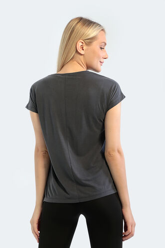 Slazenger PLAY Women's Short Sleeve T-Shirt Dark Grey - Thumbnail