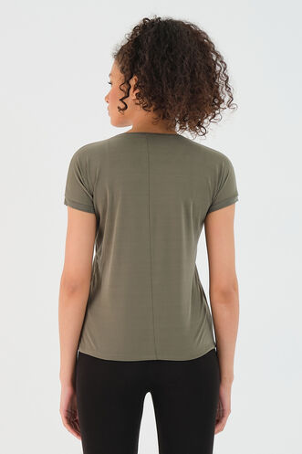 Slazenger PLAY Women's Short Sleeve T-Shirt Khaki - Thumbnail