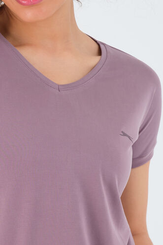 Slazenger PLAY Women's Short Sleeve T-Shirt Lilac - Thumbnail