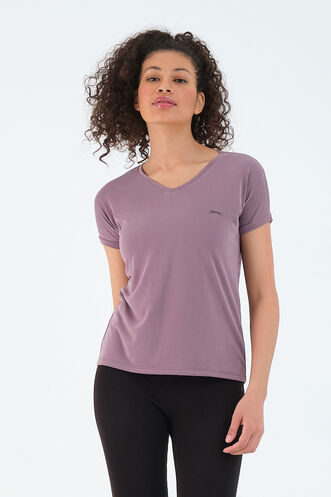 Slazenger PLAY Women's Short Sleeve T-Shirt Lilac - Thumbnail