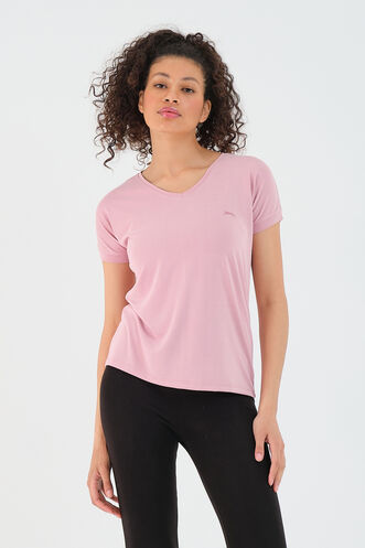 Slazenger PLAY Women's Short Sleeve T-Shirt Pink - Thumbnail