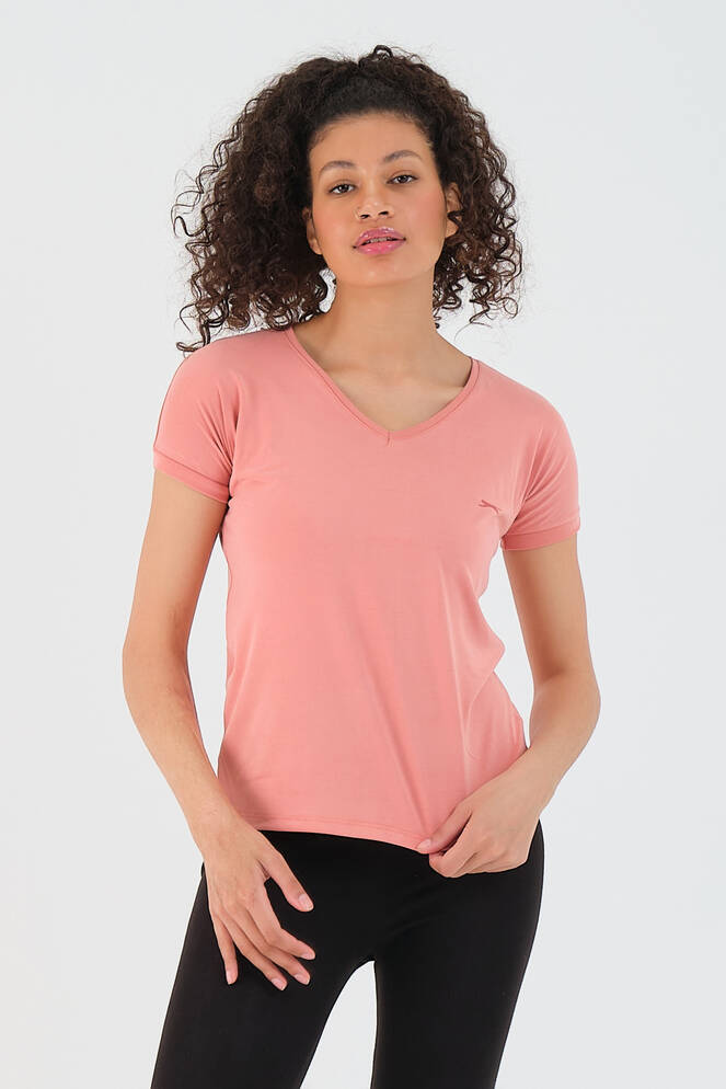 Slazenger PLAY Women's Short Sleeve T-Shirt Salmon