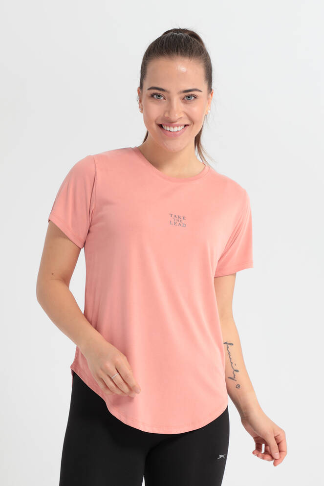 Slazenger PLUS Kadın Kısa Kollu T-Shirt Somon