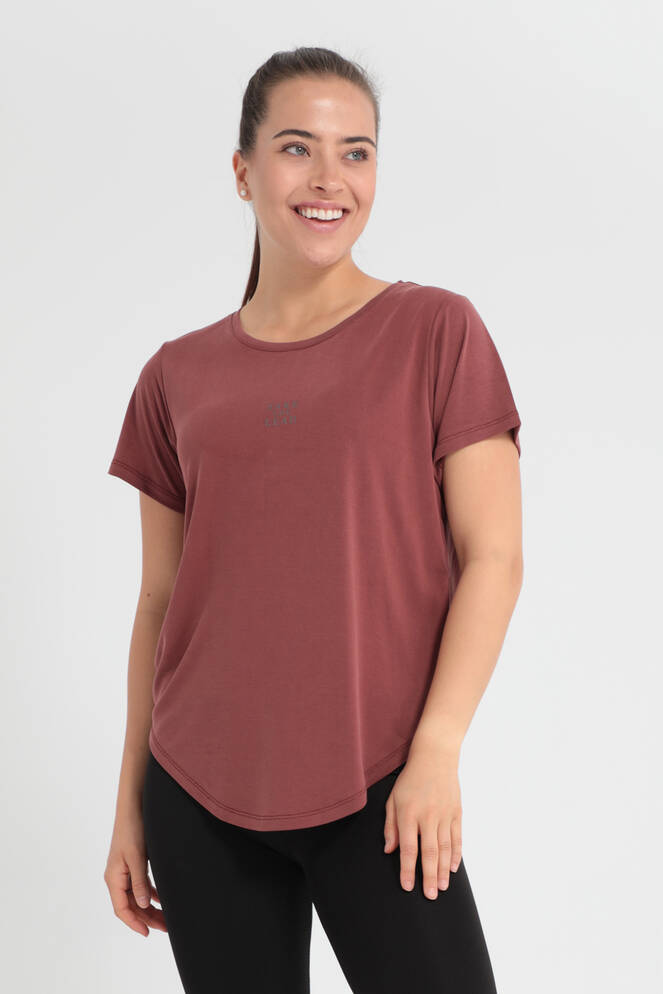 Slazenger PLUS Women's Short Sleeve T-Shirt Cinnamon