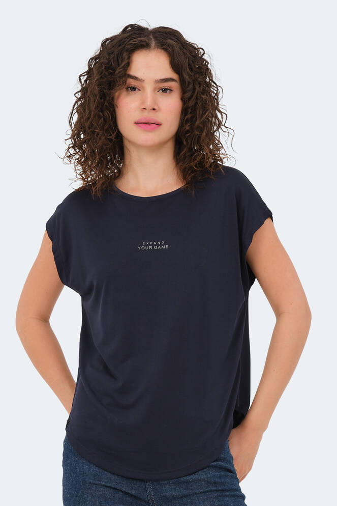 Slazenger POLINA Kadın Kısa Kollu T-Shirt Lacivert