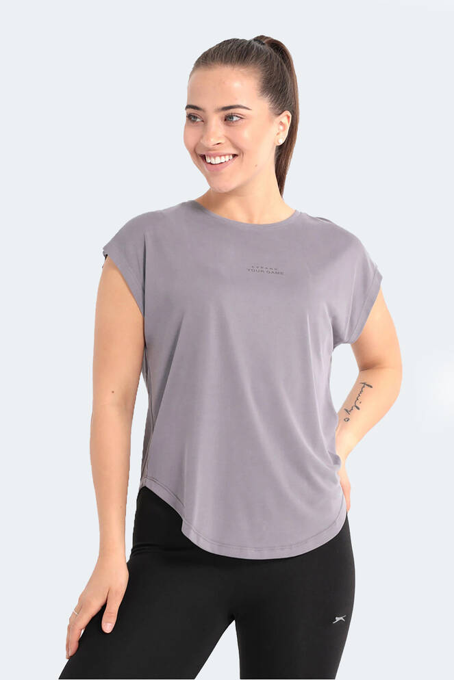 Slazenger POLINA Kadın Kısa Kollu T-Shirt Gri