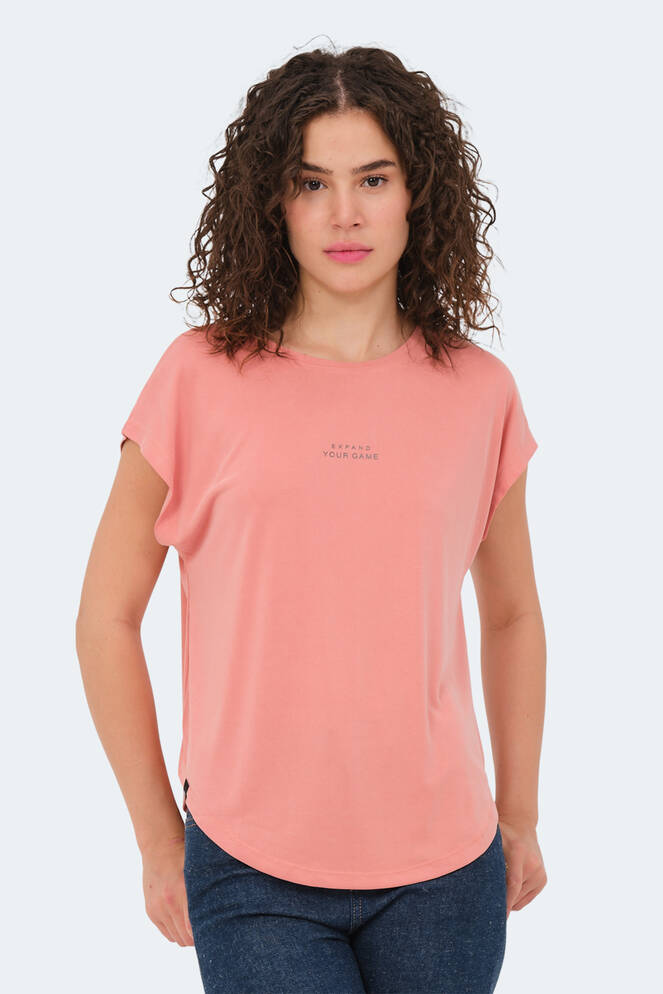 Slazenger POLINA Kadın Kısa Kollu T-Shirt Somon