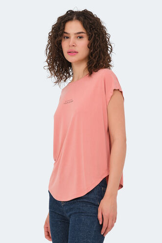 Slazenger POLINA Women's Short Sleeve T-Shirt Salmon - Thumbnail