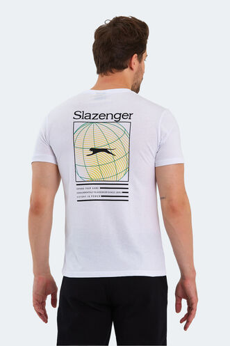 Slazenger POLL Erkek Kısa Kollu T-Shirt Beyaz - Thumbnail