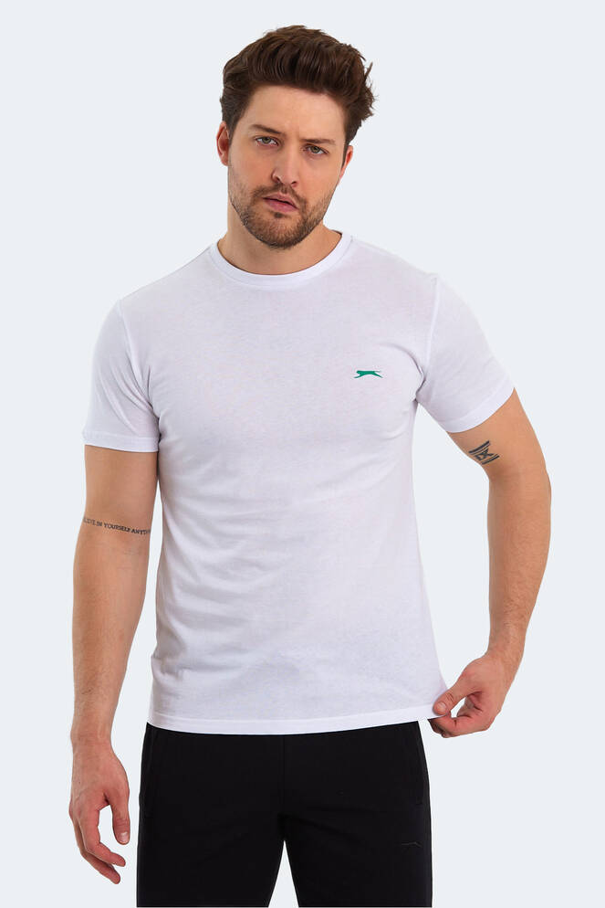 Slazenger POLL Erkek Kısa Kollu T-Shirt Beyaz