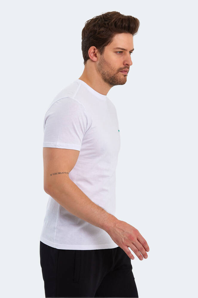 Slazenger POLL Erkek Kısa Kollu T-Shirt Beyaz