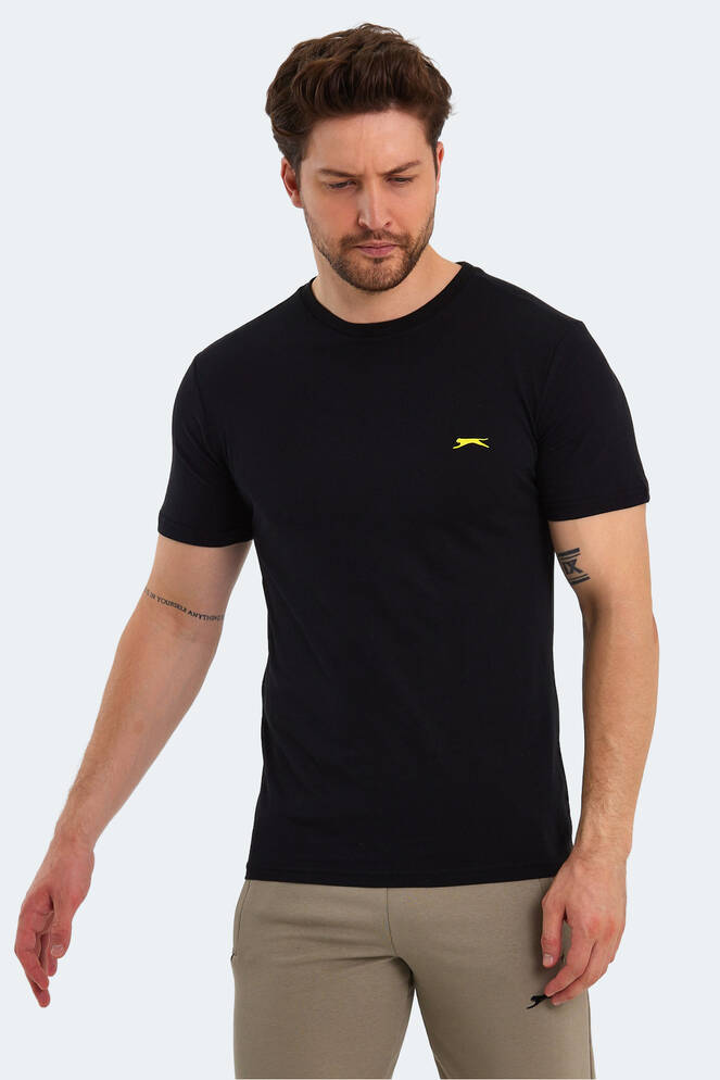 Slazenger POLL Erkek Kısa Kollu T-Shirt Siyah