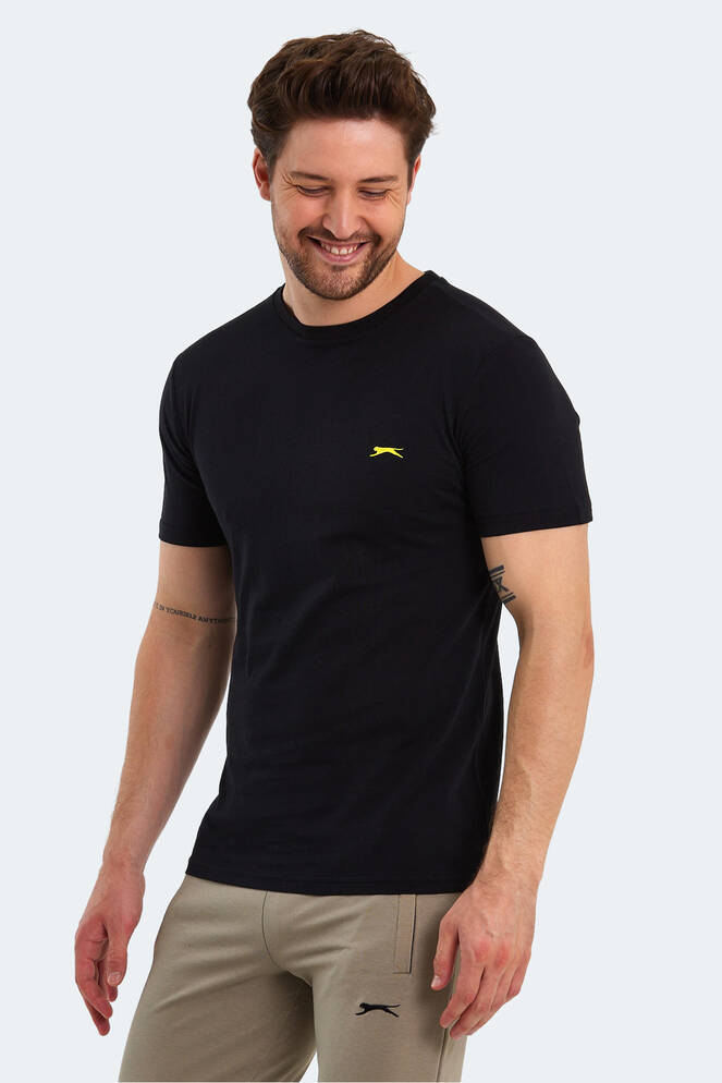 Slazenger POLL Erkek Kısa Kollu T-Shirt Siyah