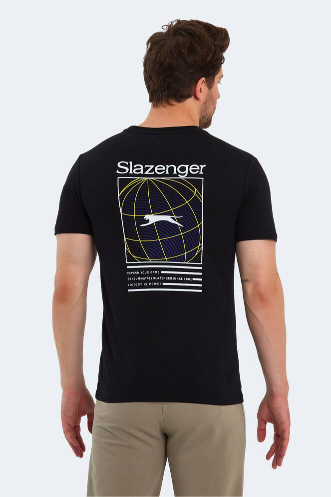 Slazenger POLL Erkek Kısa Kollu T-Shirt Siyah