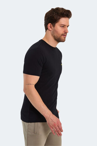 Slazenger POLL Men's Short Sleeve T-Shirt Black - Thumbnail