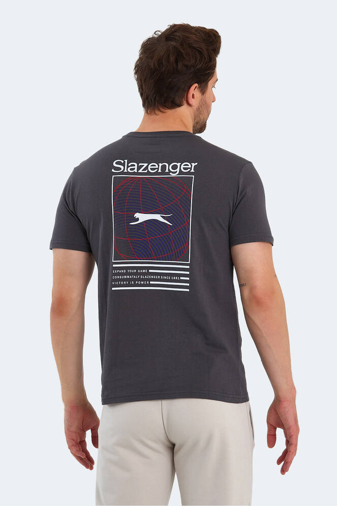 Slazenger POLL Men's Short Sleeve T-Shirt Dark Grey