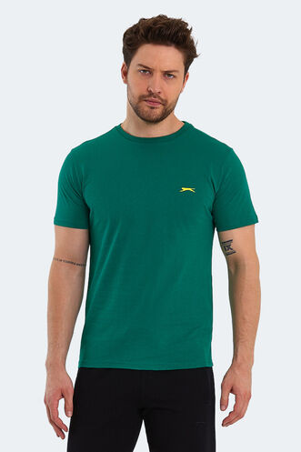 Slazenger POLL Men's Short Sleeve T-Shirt Green - Thumbnail