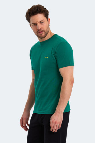 Slazenger POLL Men's Short Sleeve T-Shirt Green - Thumbnail