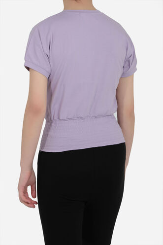 Slazenger PORCIA Girl Child Short Sleeve T-Shirt Lilac - Thumbnail