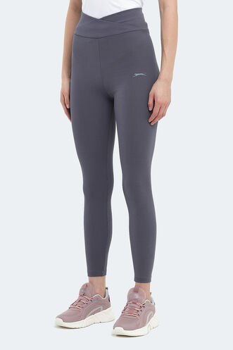 Slazenger PRADEEP Women's Fitness Tights Dark Grey - Thumbnail