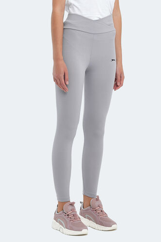 Slazenger PRADEEP Women's Fitness Tights Gray - Thumbnail