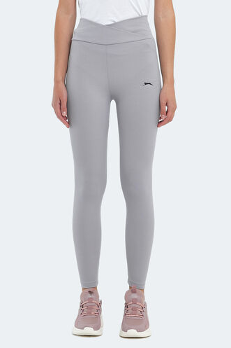 Slazenger PRADEEP Women's Fitness Tights Gray - Thumbnail