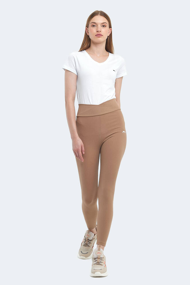 Slazenger PRADEEP Women's Fitness Tights Light Brown