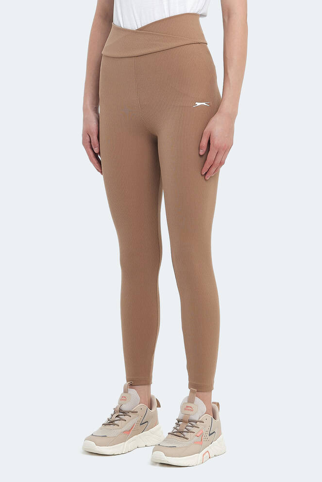 Slazenger PRADEEP Women's Fitness Tights Light Brown