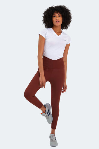 Slazenger PRANAV NEW Women's Tights Brown - Thumbnail