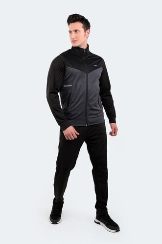 Slazenger RADIO Men's Tracksuit Black - Anthracite - Thumbnail