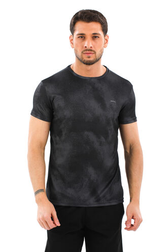 Slazenger RADZIM Men's Short Sleeve T-Shirt Black - Thumbnail