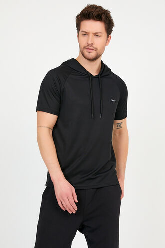 Slazenger RAGNA Men's Short Sleeve T-Shirt Black - Thumbnail