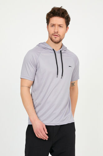 Slazenger RAGNA Men's Short Sleeve T-Shirt Gray - Thumbnail