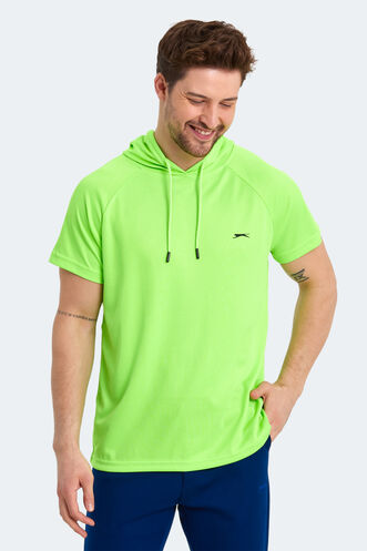 Slazenger RAGNA Men's Short Sleeve T-Shirt Neon Yellow - Thumbnail