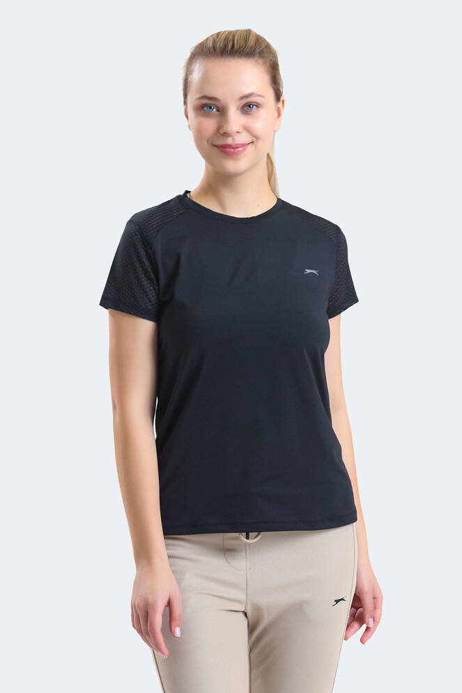 Slazenger RAIL Kadın Kısa Kollu T-Shirt Siyah