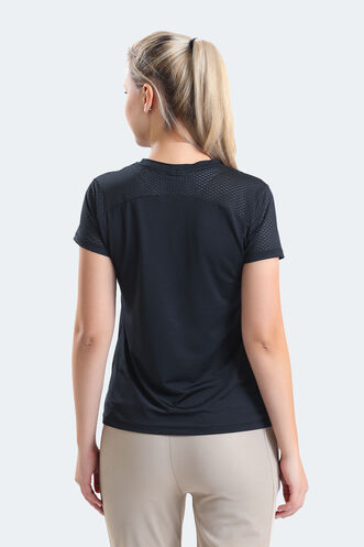 Slazenger RAIL Women's Short Sleeve T-Shirt Black - Thumbnail