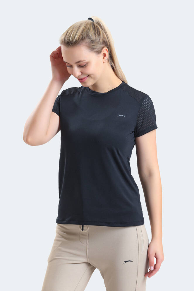 Slazenger RAIL Women's Short Sleeve T-Shirt Black