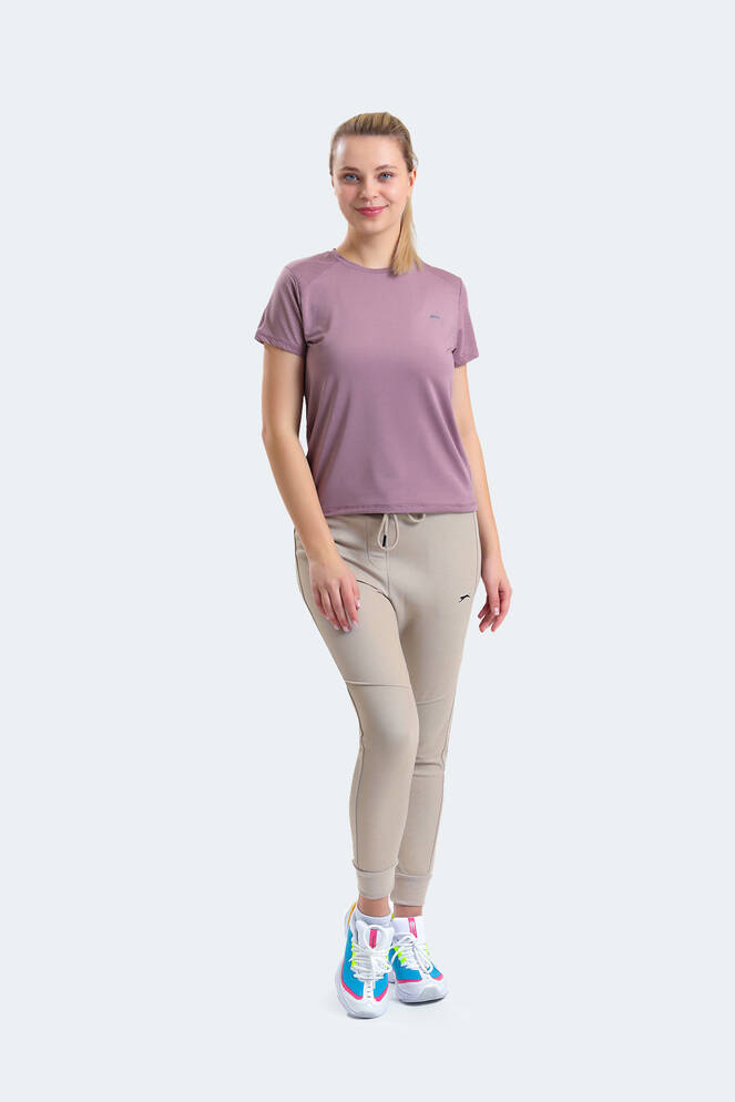 Slazenger RAIL Women's Short Sleeve T-Shirt Purple