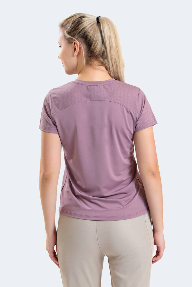 Slazenger RAIL Women's Short Sleeve T-Shirt Purple