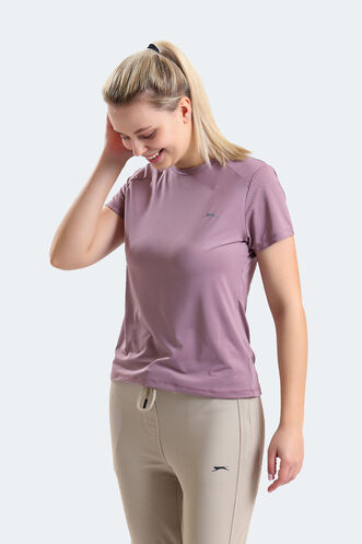 Slazenger RAIL Women's Short Sleeve T-Shirt Purple - Thumbnail