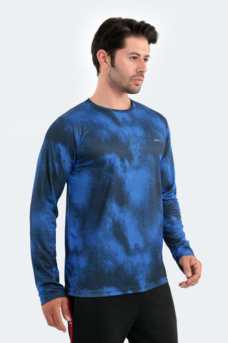 Slazenger RAMESH Men's Long Sleeve T-Shirt Navy - Thumbnail