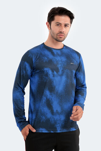 Slazenger RAMESH Men's Long Sleeve T-Shirt Navy - Thumbnail