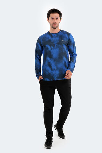 Slazenger RAMESH Men's Long Sleeve T-Shirt Navy - Thumbnail