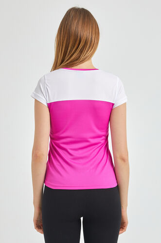 Slazenger RANDERS Women's Short Sleeve T-Shirt Fuchsia - Thumbnail